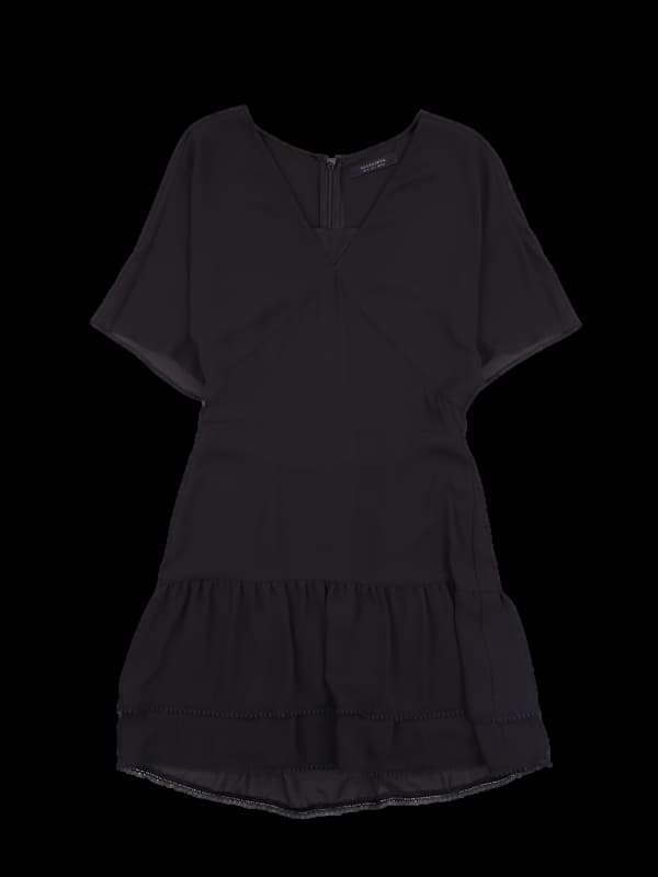 레이스포인트 반팔 원피스