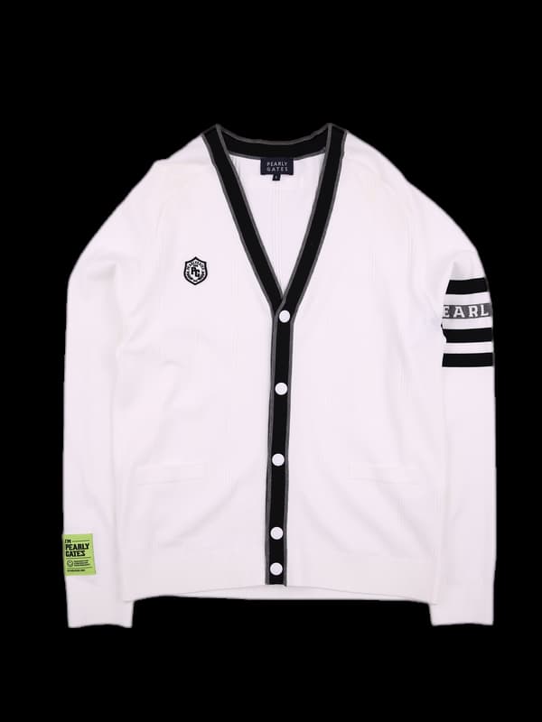 [남성] 배색 브이넥 가디건 