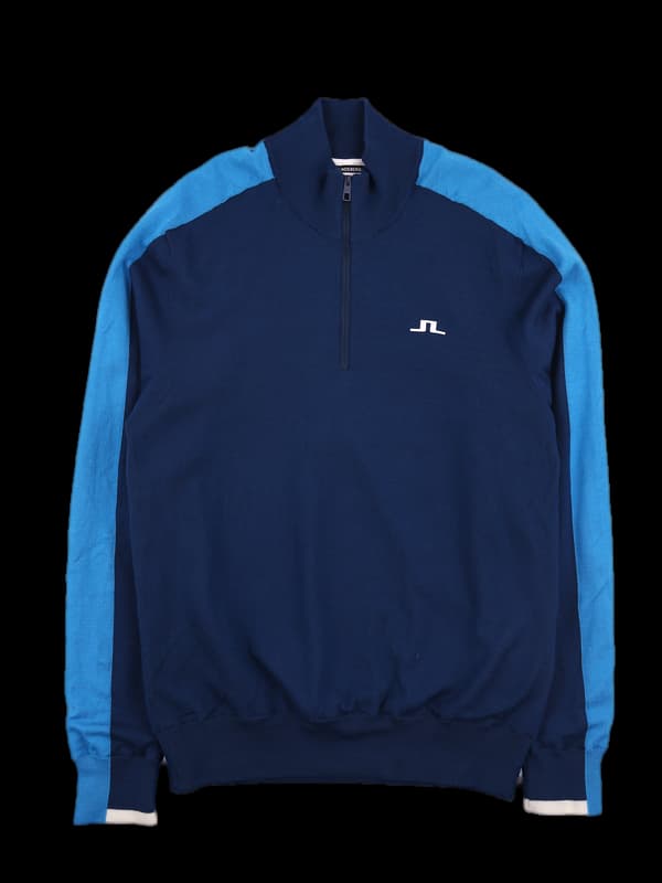 [남성] 방풍 니트 하프집업