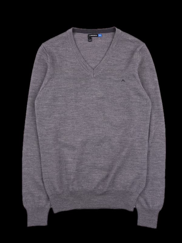 브이넥 긴팔니트 