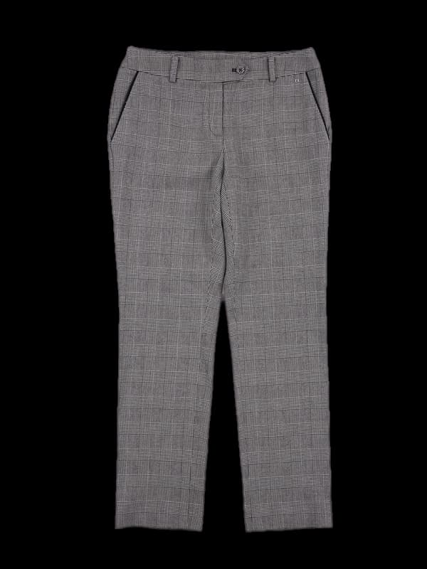 레이온 체크 팬츠