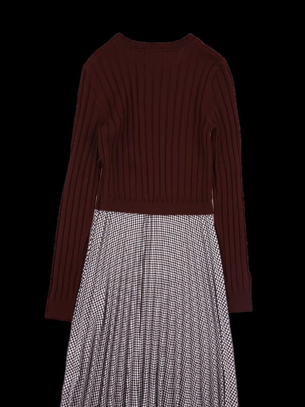 골지 니트 원피스