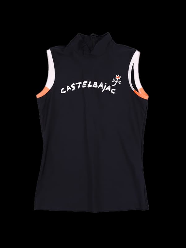 나일론 하이넥  민소매 