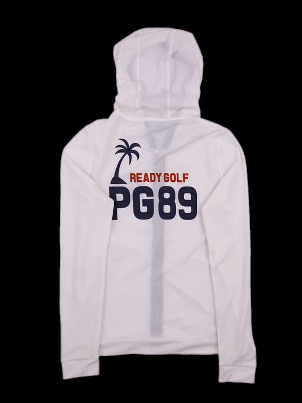 로고 후드 집업 