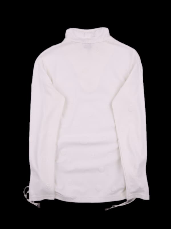 셔링 패턴 반집업 긴팔