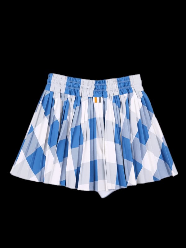 패턴무늬 밴딩 스커트 