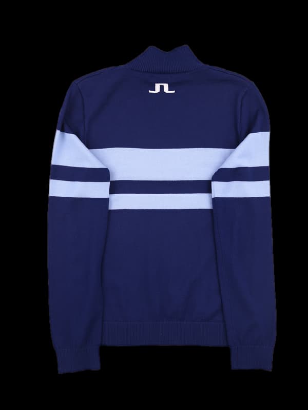 빅로고 배색 긴팔니트