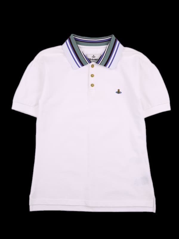 배색 카라 반팔