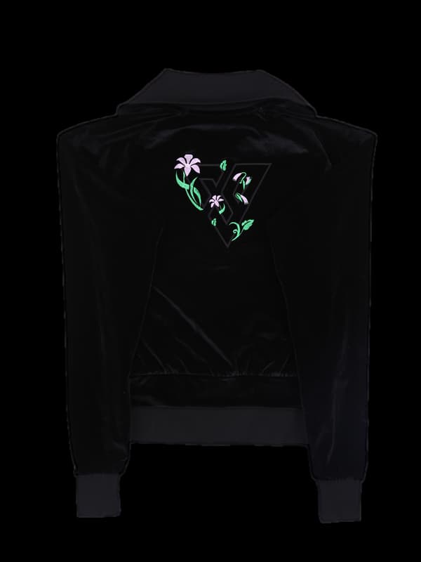 벨벳 로고 긴팔집업