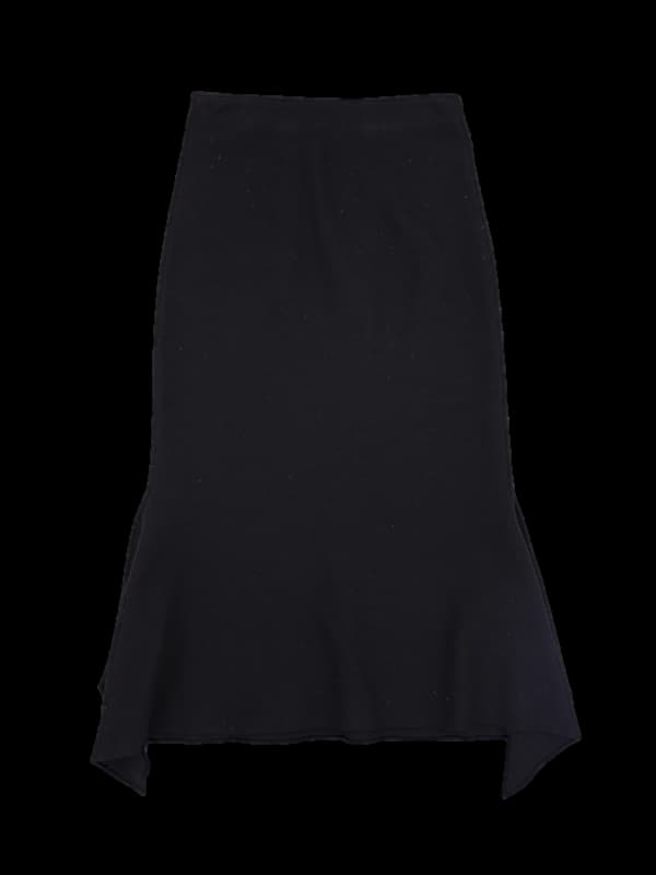 니트 사이드 트임 스커트