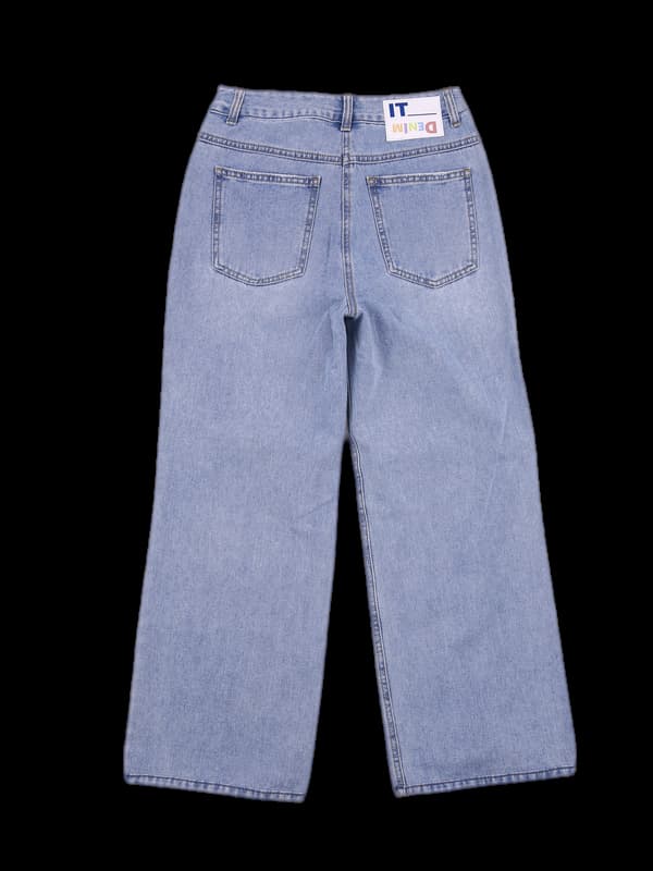 데님  무릎트임 팬츠