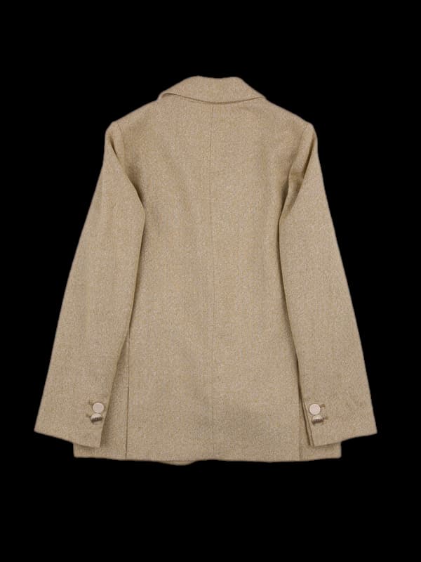 단추 레터링 포인트 자켓 