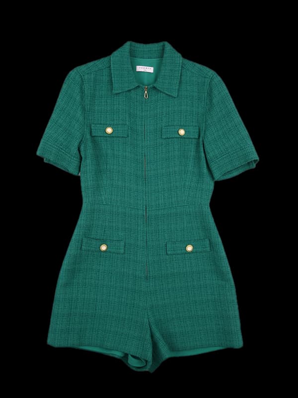 반팔 트위드원피스