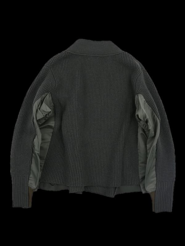 울 나일론 긴팔 가디건