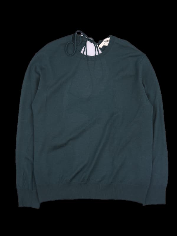 뒤트임 라운드 니트