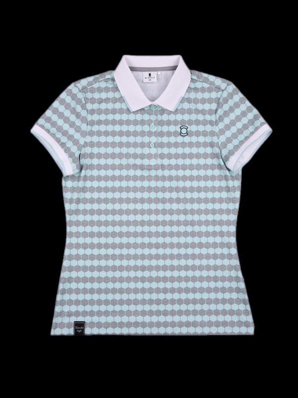 패턴무늬 카라 반팔