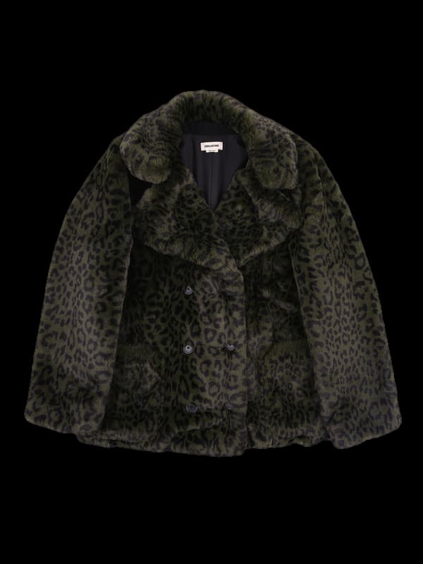호피 밍크 자켓