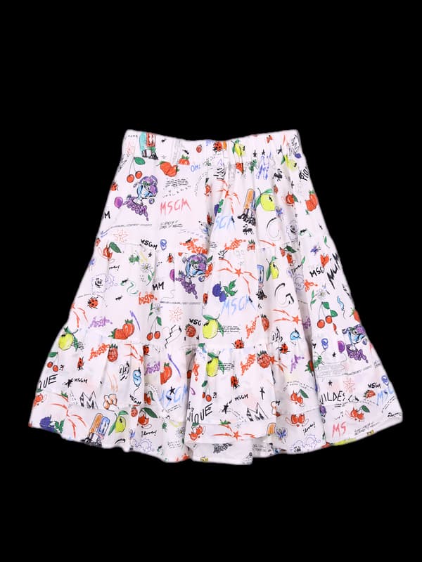 [키즈] 패턴 밴딩 프릴 스커트