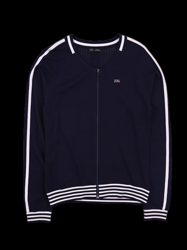 브이넥 지퍼 가디건