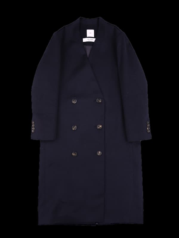 캐시미어 투버튼 코트 