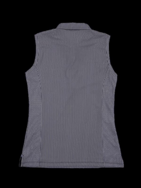 스트라이프 카라 민소매