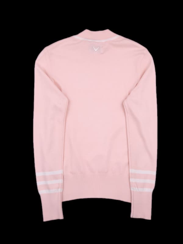 로고 하이넥 긴팔니트