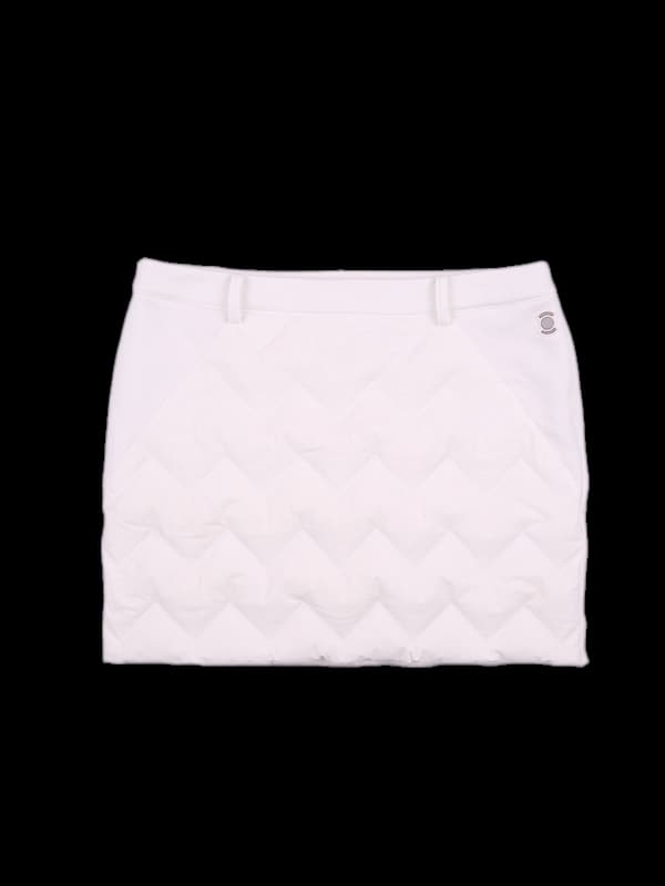 패딩 패턴포인트 스커트