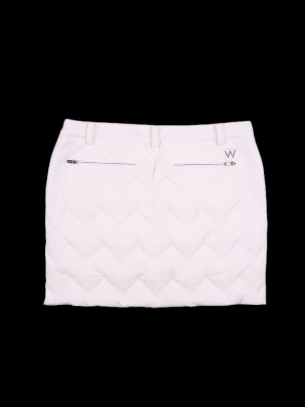 패딩 패턴포인트 스커트