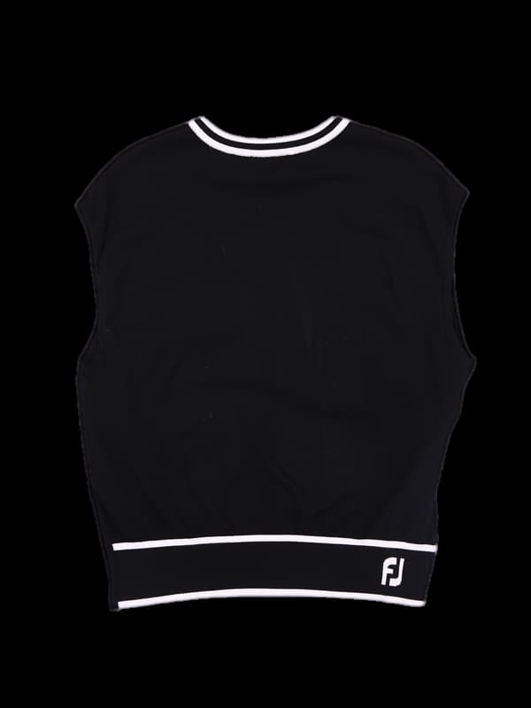 배색 니트 베스트