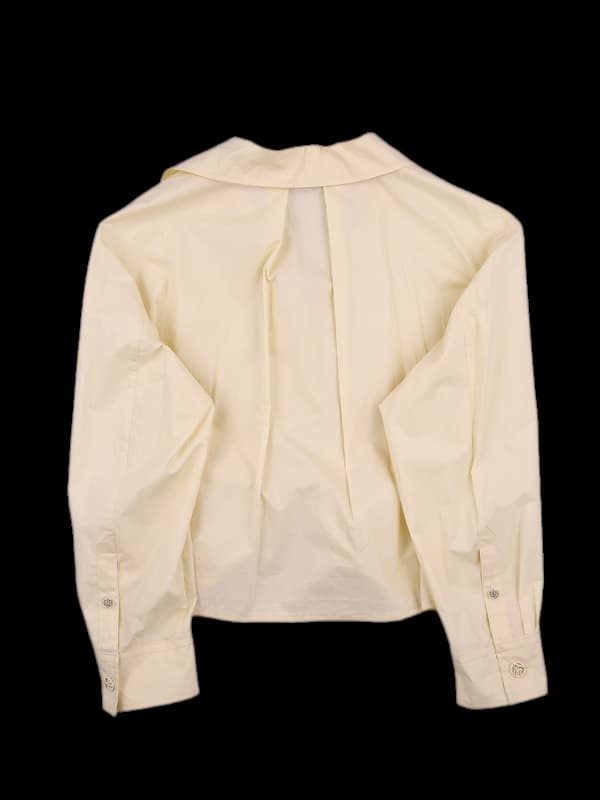 셔링 카라 블라우스