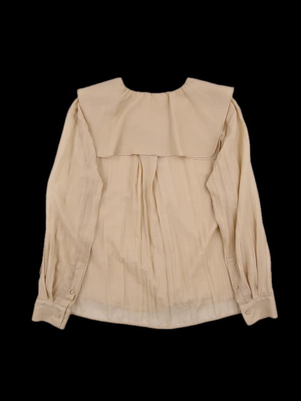 시스루 카라 블라우스 