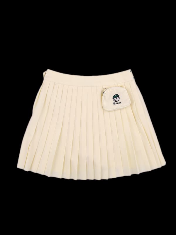 이중 플리츠 스커트