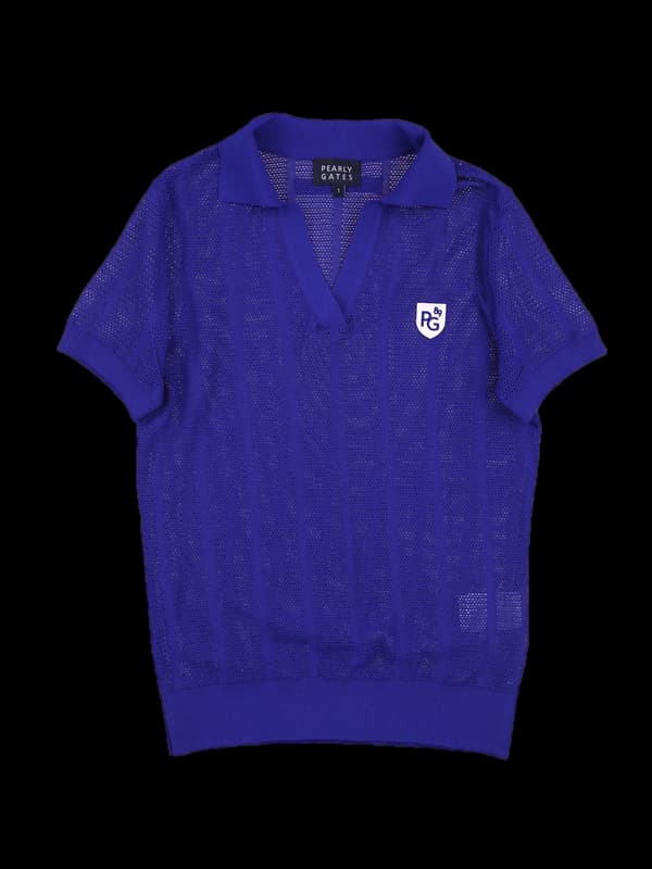 브이넥 카라 시스루 반팔