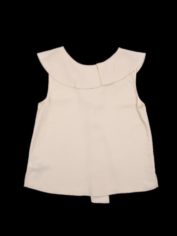 프릴 리본 블라우스 