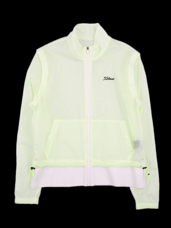 로고 체크 바람막이 