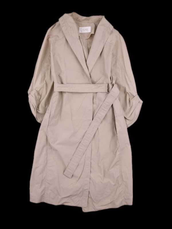 나일론 벨티드 코트