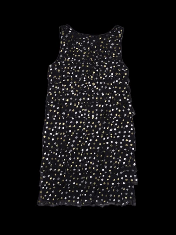 글로우 도트 민소매 원피스