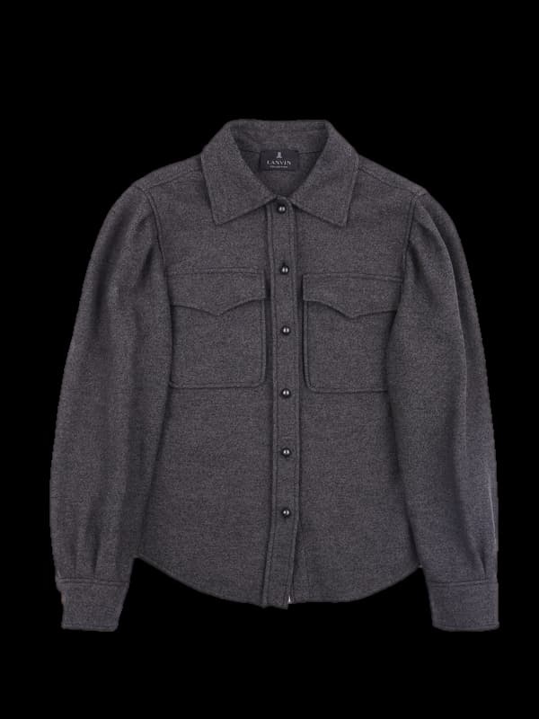 울 투포켓 자켓 