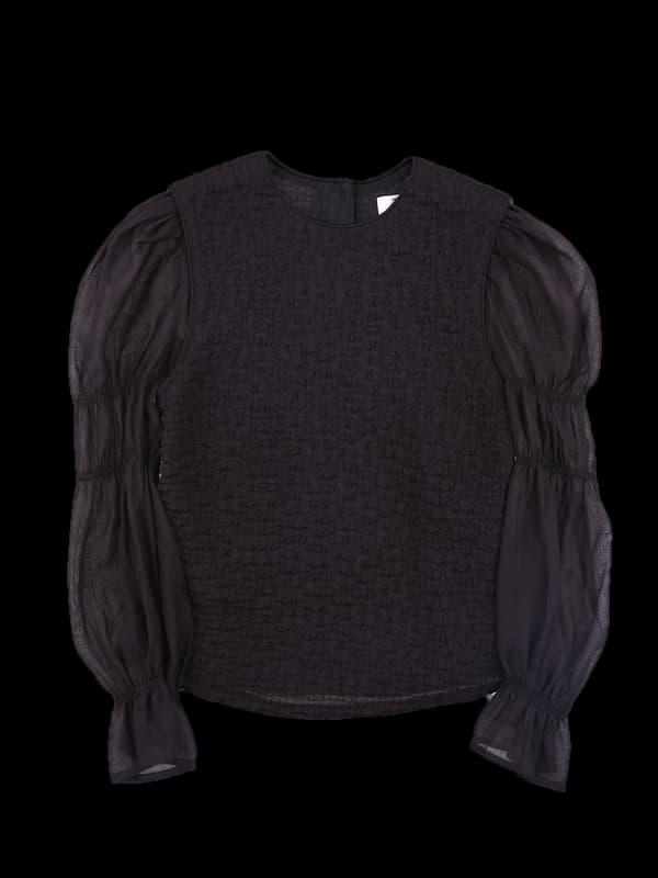 셔링 포인트 블라우스 