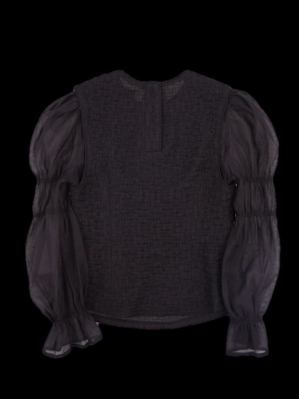 셔링 포인트 블라우스 