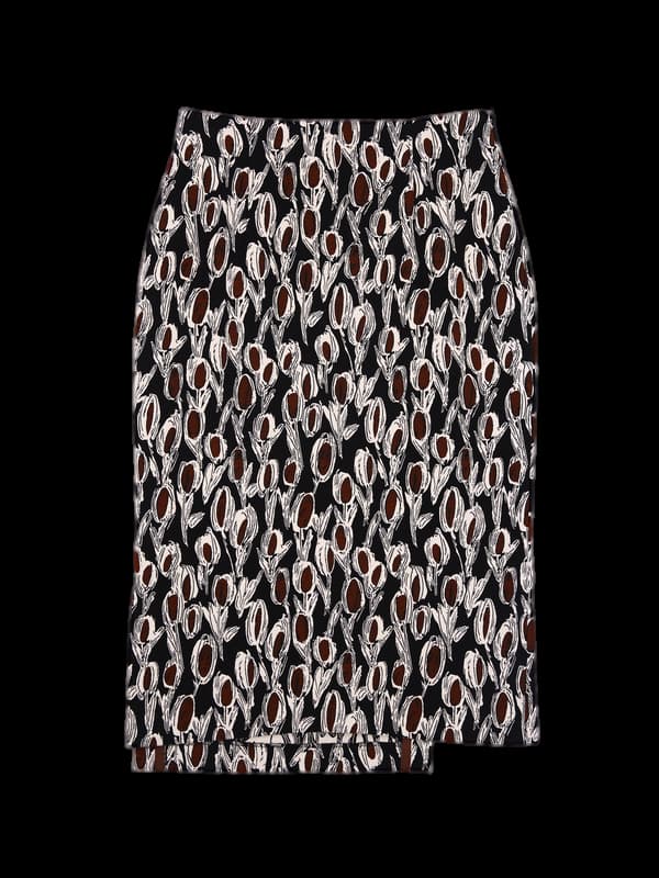 코튼 패턴 스커트 