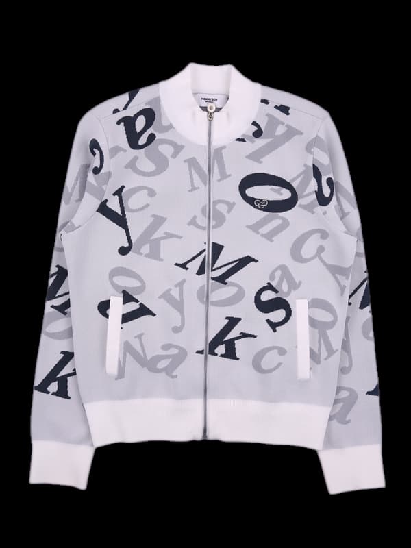 로고 패턴 긴팔집업 