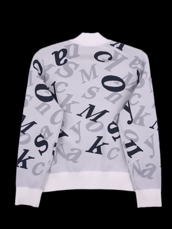 로고 패턴 긴팔집업 