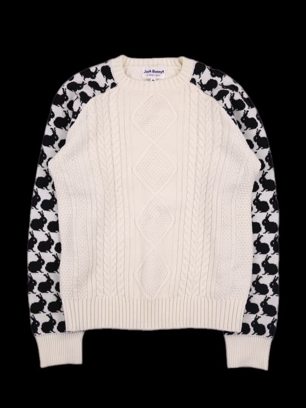 패턴 꽈배기 긴팔니트