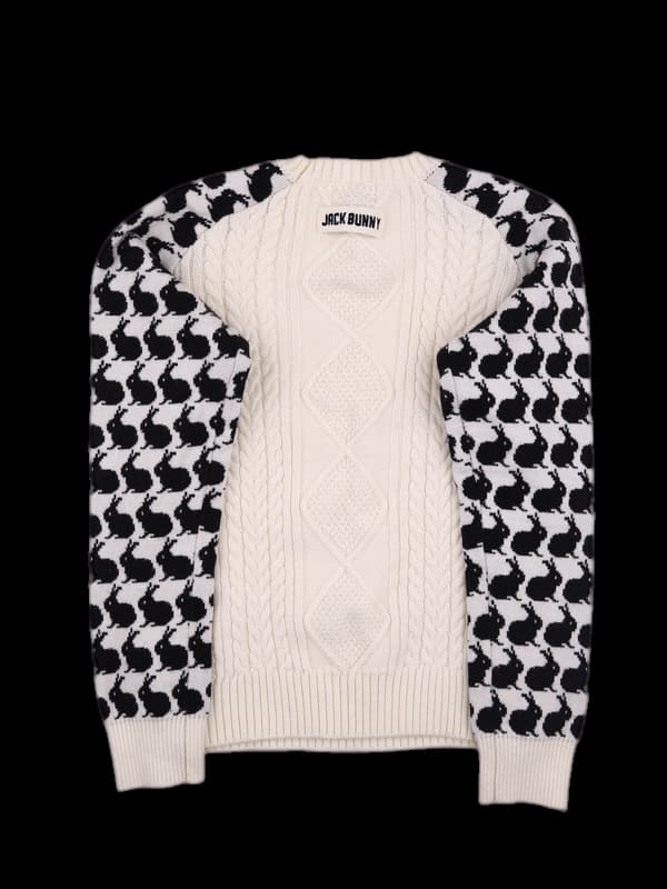 패턴 꽈배기 긴팔니트