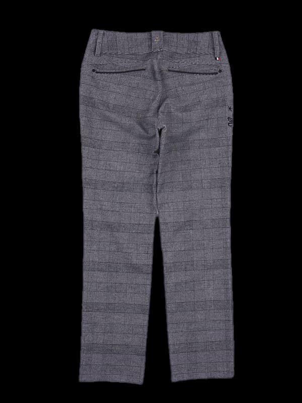 레이온 체크 팬츠