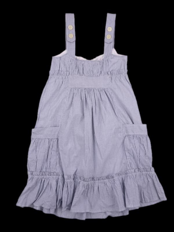 [새상품] 스트라이프 프릴 원피스