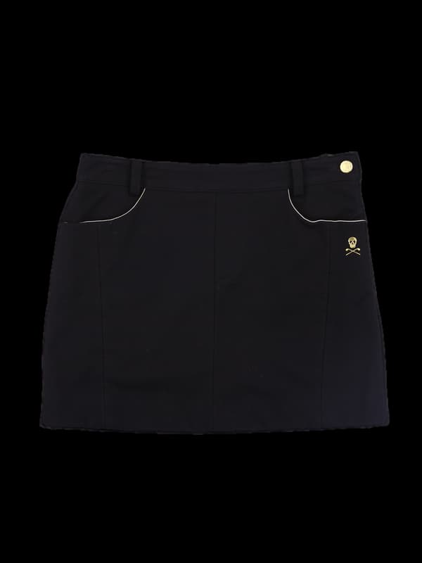 로고 기모 스커트