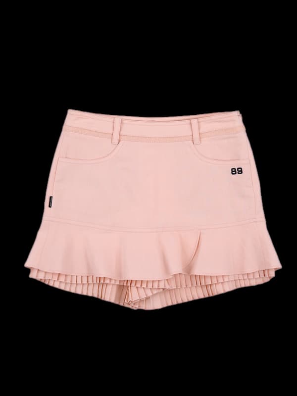 린넨 레이어드 스커트