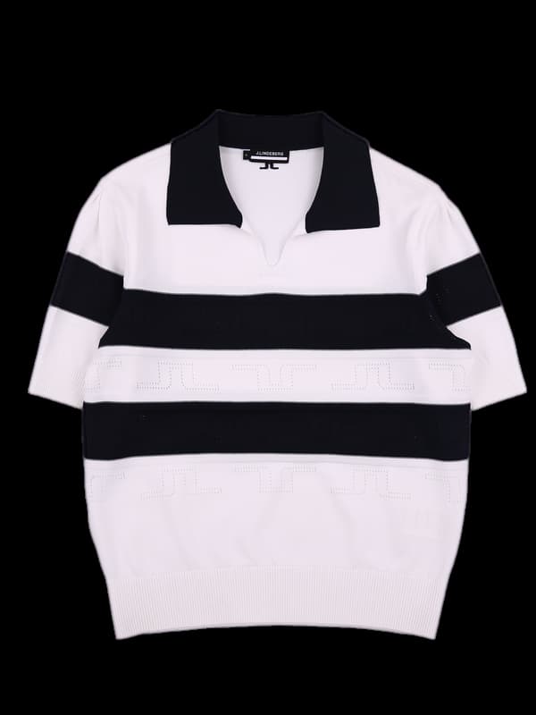 레이온 배색 카라 반팔